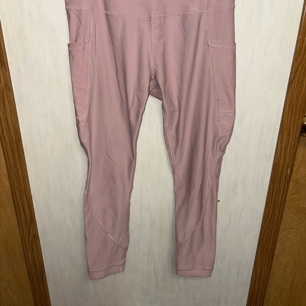 Pink High-Waisted Leggings